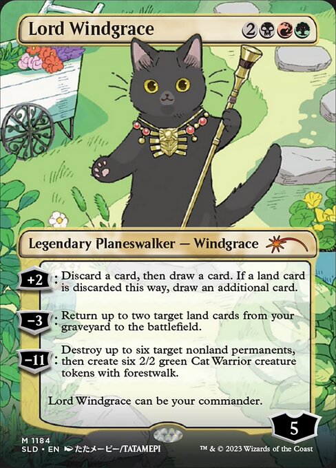 【ENG】【Foil】《ウィンドグレイス卿/Lord Windgrace》(1184)[Secret Lair]