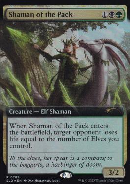 【ENG】【Foil】《群れのシャーマン/Shaman of the Pack》(789)[Secret Lair]