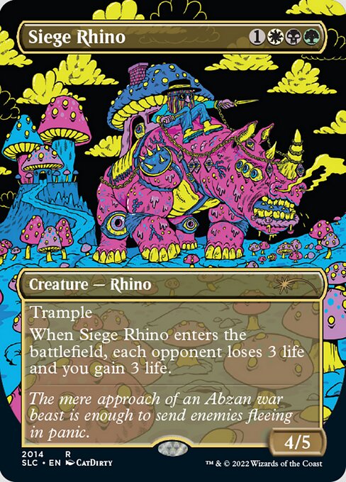 【ENG】【Foil】《包囲サイ/Siege Rhino》(2014)[Secret Lair]