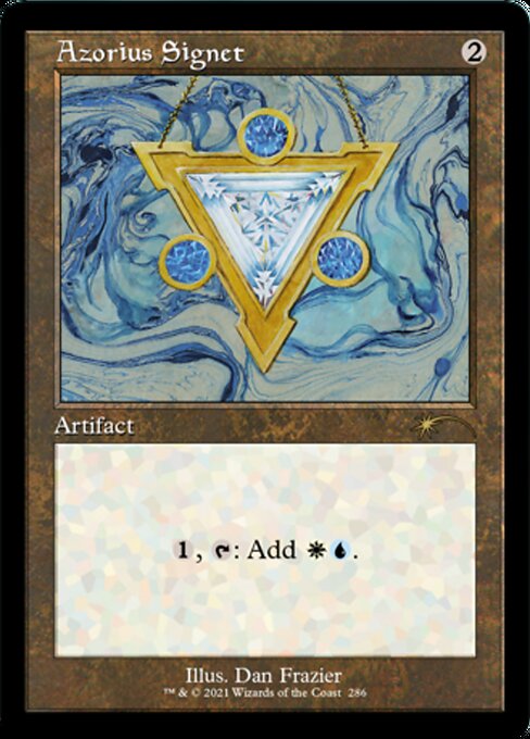 【ENG】【Foil】■エッチング■《アゾリウスの印鑑/Azorius Signet》(286)[Secret Lair]