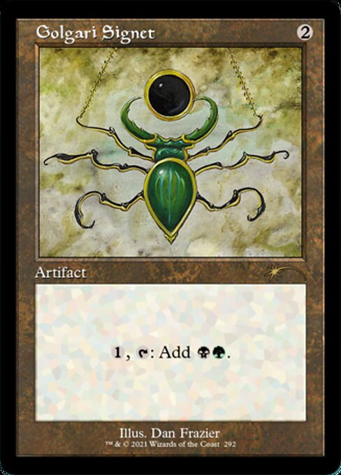 【ENG】《ゴルガリの印鑑/Golgari Signet》(292)[Secret Lair]