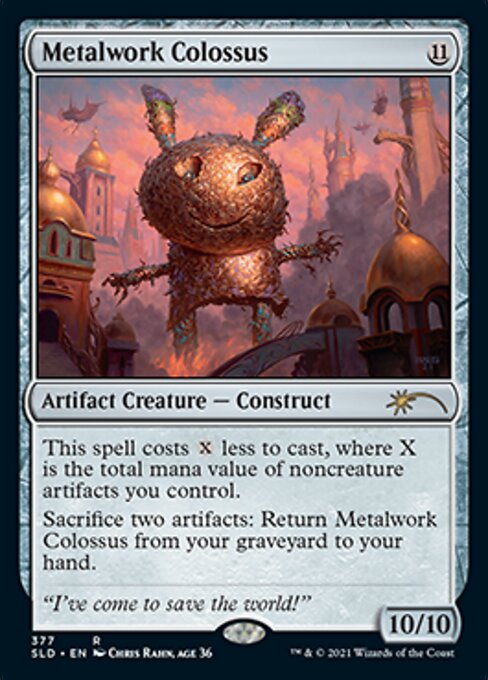 【ENG】【Foil】《金属製の巨像/Metalwork Colossus》(377)[Secret Lair]