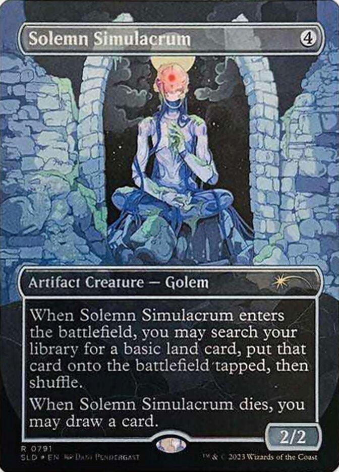【ENG】【Foil】■ギャラクシー■《真面目な身代わり/Solemn Simulacrum》(791)[Secret Lair]