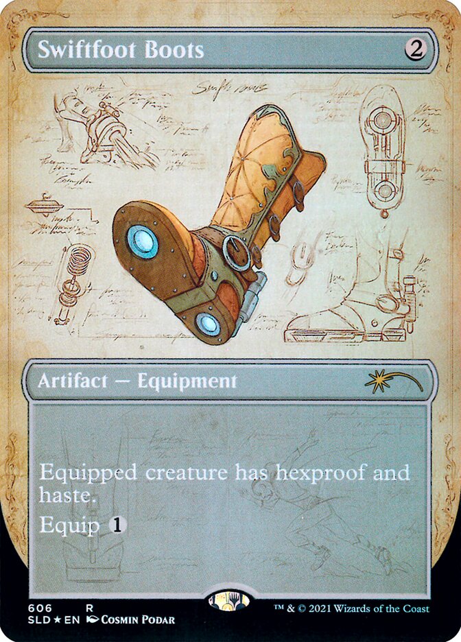 【ENG】【Foil】《速足のブーツ/Swiftfoot Boots》(606)[Secret Lair]
