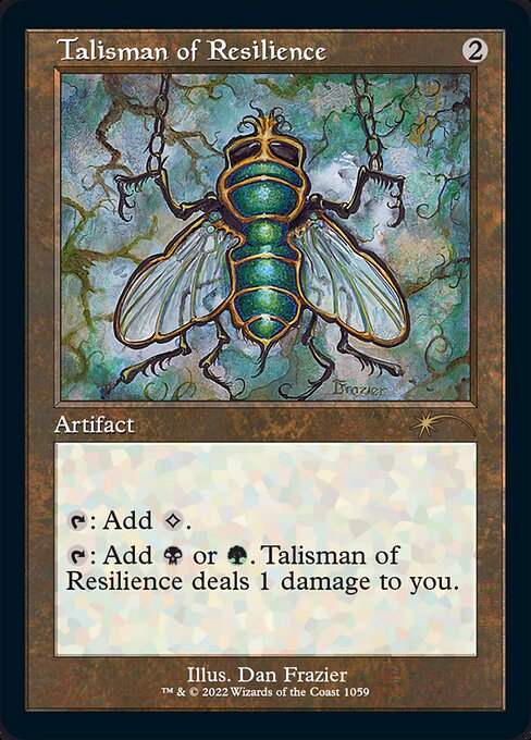 【ENG】【Foil】■エッチング■《反発のタリスマン/Talisman of Resilience》(1059)[Secret Lair]