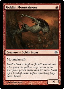 【ENG】【Foil】《ゴブリンの山岳民/Goblin Mountaineer》[ALA]