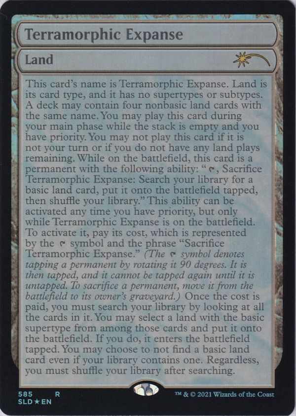 【ENG】【Foil】《広漠なる変幻地/Terramorphic Expanse》(585)[Secret Lair]