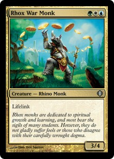 【ENG】【Foil】《ロウクスの戦修道士/Rhox War Monk》[ALA]