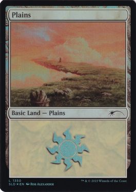 【ENG】【Foil】《平地/Plains》(1350)[Secret Lair]