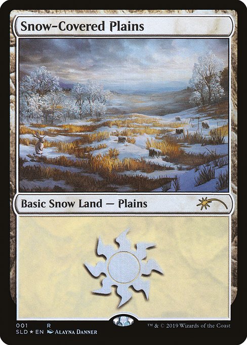 【ENG】【Foil】《冠雪の平地/Snow-Covered Plains》(001)[Secret Lair]