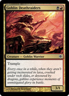 【ENG】【Foil】《ゴブリンの死の略奪者/Goblin Deathraiders》[ALA]