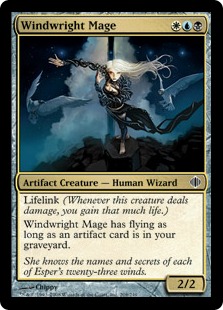 【ENG】【Foil】《風生みの魔道士/Windwright Mage》[ALA]