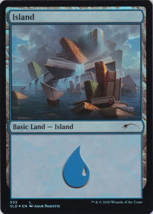 【ENG】【Foil】《島/Island》(555)[Secret Lair]