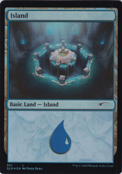 【ENG】【Foil】《島/Island》(551)[Secret Lair]