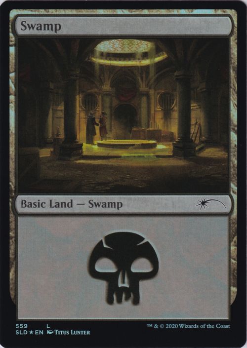 【ENG】【Foil】《沼/Swamp》(559)[Secret Lair]