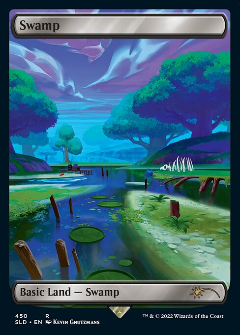 【ENG】【Foil】《沼/Swamp》(450)[Secret Lair]