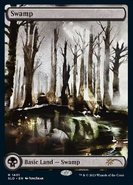 【ENG】【Foil】《沼/Swamp》(1401)[Secret Lair]