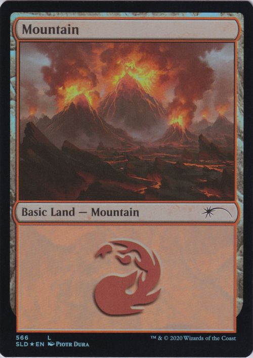 【ENG】【Foil】《山/Mountain》(566)[Secret Lair]