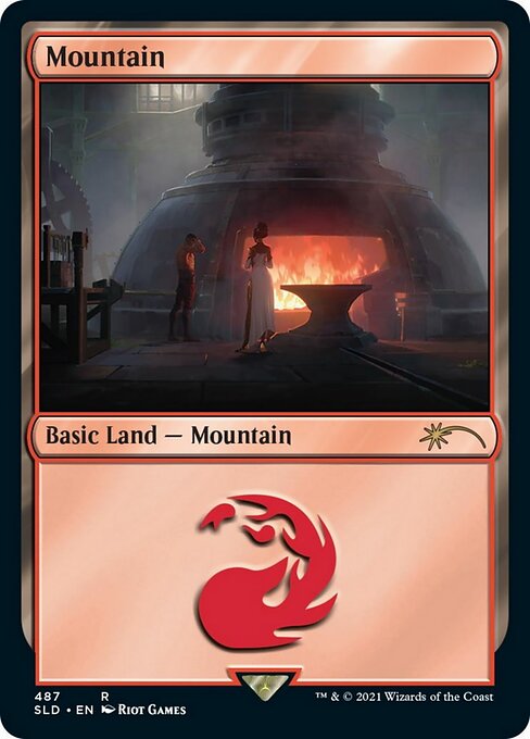 【ENG】【Foil】《山/Mountain》(487)[Secret Lair]