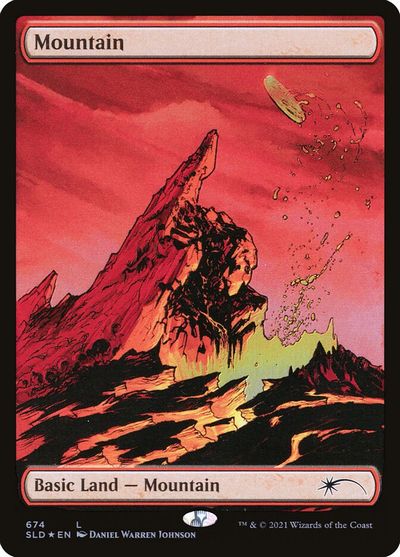 【ENG】【Foil】《山/Mountain》(674)[Secret Lair]
