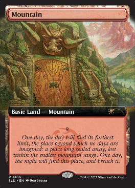 【ENG】【Foil】《山/Mountain》(1366)[Secret Lair]