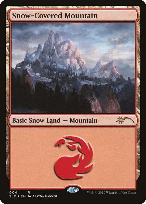 【ENG】【Foil】《冠雪の山/Snow-Covered Mountain》(004)[Secret Lair]