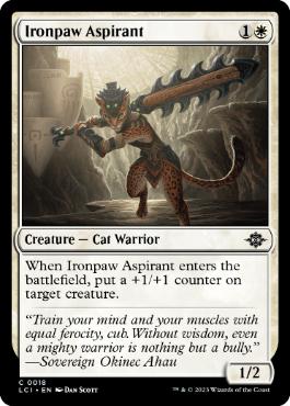 【ENG】【Foil】《鉄脚の野心家/Ironpaw Aspirant》[LCI]