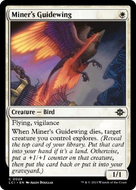 【ENG】【Foil】《鉱夫の導鳥/Miner's Guidewing》[LCI]