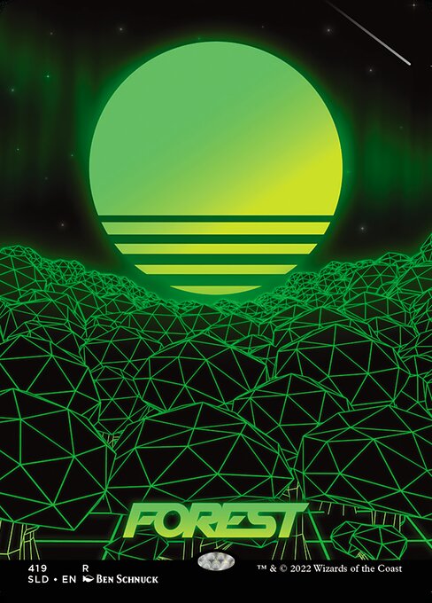 【ENG】【Foil】《森/Forest》(419)[Secret Lair]