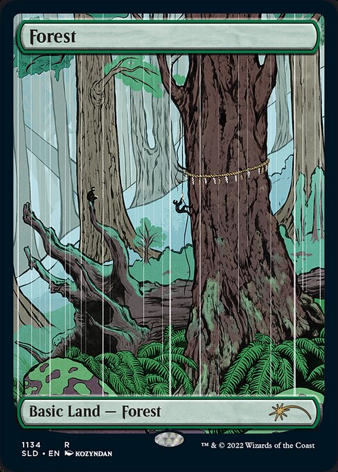 【ENG】【Foil】《森/Forest》(1134)[Secret Lair]
