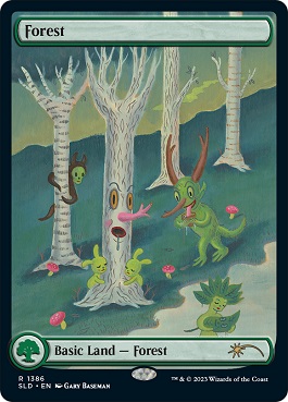 【ENG】【Foil】《森/Forest》(1386)[Secret Lair]