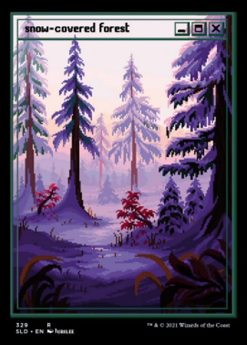 【ENG】【Foil】《冠雪の森/Snow-Covered Forest》(329)[Secret Lair]