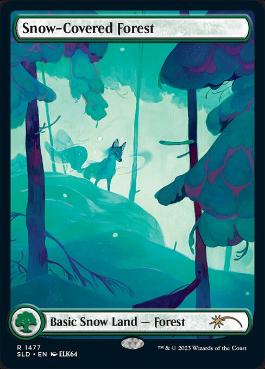 【ENG】【Foil】《冠雪の森/Snow-Covered Forest》(1477)[Secret Lair]