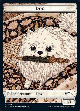【ENG】【Foil】《犬+猫トークン/Dog+Cat token》(1516/1517)[Secret Lair]