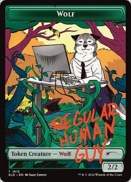 【ENG】【Foil】《狼トークン/Wolf Token》(1613)[Secret Lair]