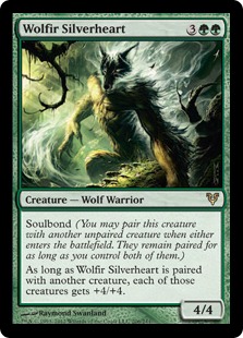 【ENG】【Foil】《ウルフィーの銀心/Wolfir Silverheart》[AVR]