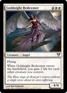 【ENG】【Foil】《黄金夜の救い手/Goldnight Redeemer》[AVR]