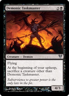 【ENG】【Foil】《悪魔の監督官/Demonic Taskmaster》[AVR]