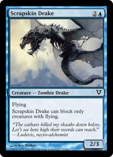 【ENG】【Foil】《屑肌のドレイク/Scrapskin Drake》[AVR]