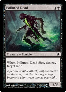 【ENG】【Foil】《汚染された死体/Polluted Dead》[AVR]