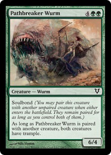 【ENG】【Foil】《道壊しワーム/Pathbreaker Wurm》[AVR]