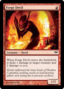 【ENG】【Foil】《炉の小悪魔/Forge Devil》[DKA]