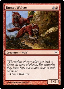 【ENG】【Foil】《茜の狼/Russet Wolves》[DKA]
