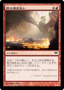 【JPN】【Foil】《野の焼き払い/Scorch the Fields》[DKA]