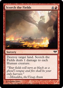 【ENG】【Foil】《野の焼き払い/Scorch the Fields》[DKA]