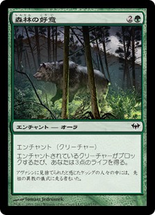 【JPN】【Foil】《森林の好意/Favor of the Woods》[DKA]