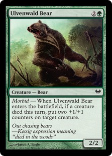【ENG】【Foil】《ウルヴェンワルドの熊/Ulvenwald Bear》[DKA]