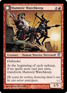 【ENG】【Foil】《ハンウィアーの砦守り/Hanweir Watchkeep》[ISD]