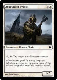 【ENG】【Foil】《アヴァシン教の僧侶/Avacynian Priest》[ISD]