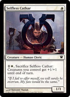 【ENG】《無私の聖戦士/Selfless Cathar》[ISD]